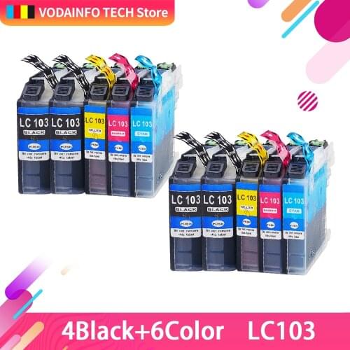 Refill ink cartridge LC103 for Brother MFC-J4310DW MFC-J4410DW MFC-J4510DW MFC-J4610DW MFC-J4710DW MFC-J6520DW MFC-J285DW