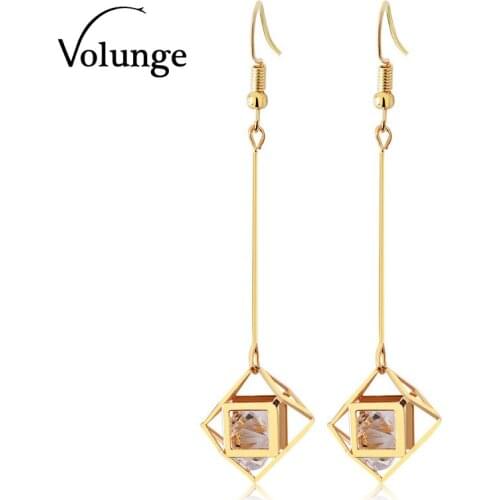 2017 Volunge Fashion Womens Fashion Metal Popular Alloy Ball Hollow Three-dimensional Zircon Earrings New Jewelry