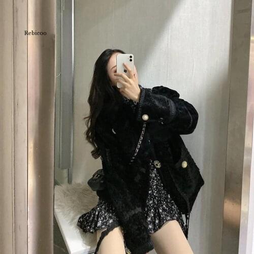 Women Winter Natural Lambswool Coat Female Warm Real Fur Outerwear Granular Sheep Shearing Elegant Casual Overcoats