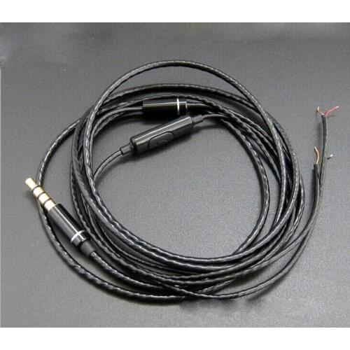 10pcs DIY OFC With wheat upgrade wire cable Headphone Upgrade repair cable for IE80 Shure 1.3meter free shipping