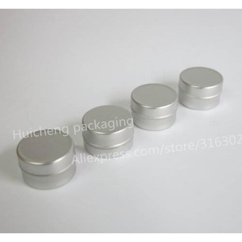 100 x 5g Small Cute aluminum jar Cream sample jar 5cc Cosmetic sample Aluminum Tin Mini Aluminum Packaging