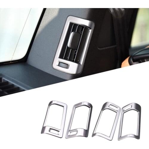 For VOLVO XC90 2015 2016 2017 2018 ABS Matte Interior Rear Row Side Air Vent Outlet Cover Trim 4pcs Car Styling