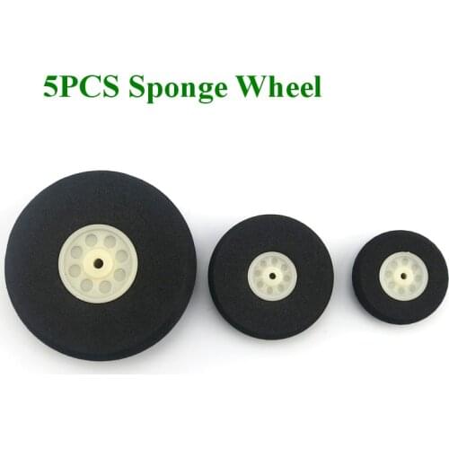 5PCS 20mm 25mm 30mm 40mm 45mm 50mm 55mm 80mm 90mm Sponge Wheel For RC Airplane Fix wing Drone