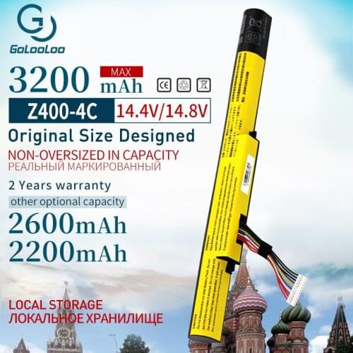 Golooloo 14.8V New Laptop Battery For Lenovo For Ideapad Z400 Z400S Z400A Z400T Z510 Z510A Z500 Z500A L12S4K01 L12L4K01