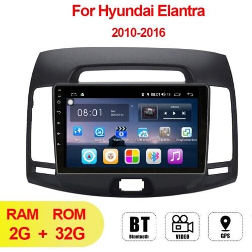 9" 2 Din Android Car Radio Multimedia Video Player For Hyundai Elantra HD 2006-2010 no dvd Autoradio Stereo Radio Navigation GPS