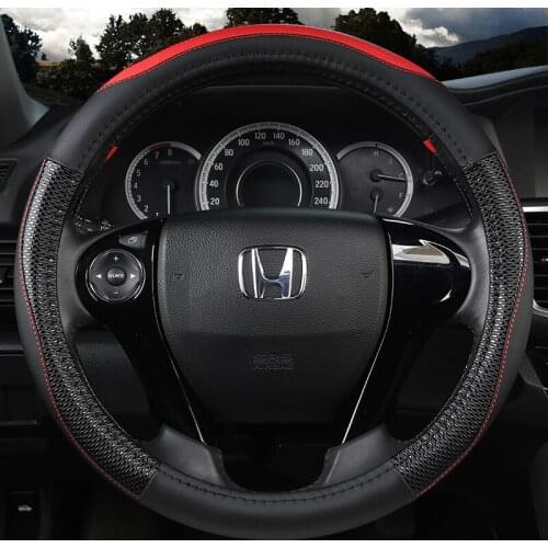 Car Steering Wheel Cover PU Leather for HONDA CIVIC 2004 2006 2007 2008 2009 2012 2013 2014 Auto Accessories
