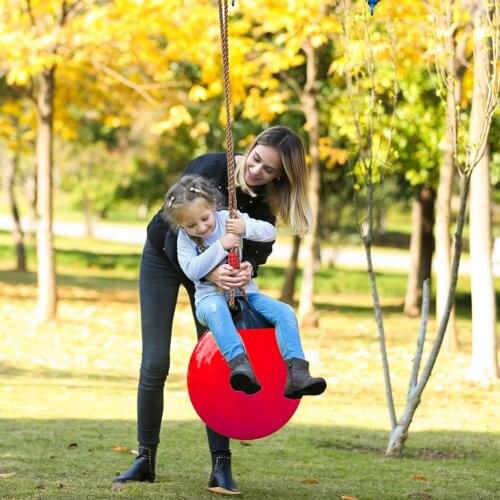Buoy Ball Swings Set Swing Ball Toy Inflatable Ball Swing Kids Swing Seat With Rope For Tree Indoor Outdoor Playground