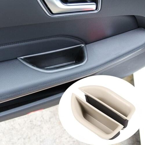 For Mercedes Benz 2008-2015 E Class W212 Door Handle Container Holder Tray Storage Box Car Organizer Accessories