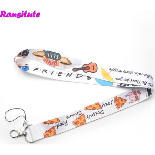 Hottest Friends Lanyard Key ID Card Mobile Phone Belt USB Badge Holder DIY Lanyard Neckband Mobile Phone Decoration R208