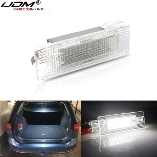 IJDM White Full LED Trunk Cargo Area Light Assembly For VW Caddy Eos Golf Jetta Passat CC Scirocco Sharan Tiguan Touran Touareg