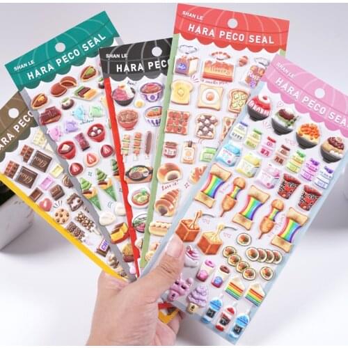 1pcs Kawaii Stationery Stickers Food Cake Ice Cream Diary Planner Decorative Mobile Stickers Scrapbooking DIY Craft Stickers