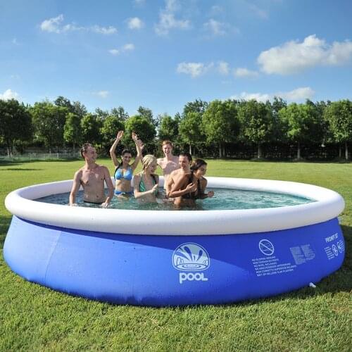 Family inflatable swimming pool Children swimming pool adult clip net thick paddling home inflatable bathtub kids super large