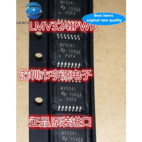 30pcs 100% new and orginal real stock LMV324 LMV324IPWR silk-screen MV324I