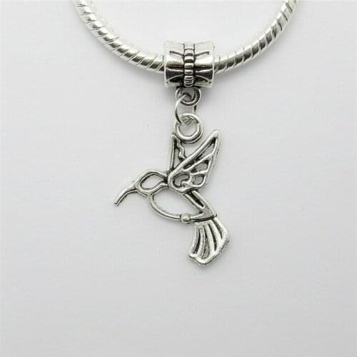 Wholesale lots 25PCS Classic charms beads suspension metal Bird charm pendants for jewelry making