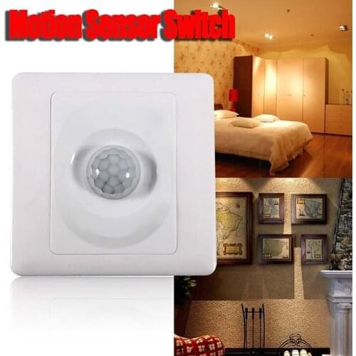 Motion Sensor Switch 110V 220V PIR Infrared Auto Control ON/Off LED Lamp Lighting Switch Smart Human Body Induction Detector