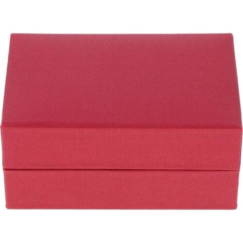 Novel Box Cardboard Jewelry Box, Necklace Pendant Bracelet Gift Boxes with Flannel Lining in Red Colors