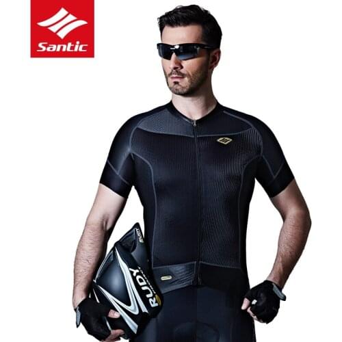 Santic TOP Cycling Jersey Men Pro Team MTB Road Bike High Elasticity Breathable Bicycle Jersey Clothes Ropa Ciclismo M7C02121
