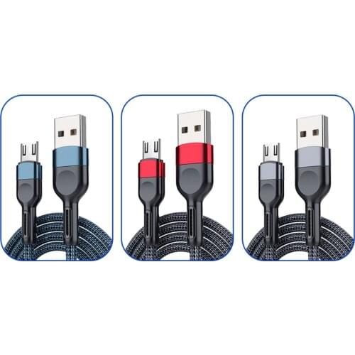 3A 1M USB Type C Cable Charger for iPhone Micro Usb Fast Charging Data Cord For Samsung Xiaomi Android Mobile Phone Cables