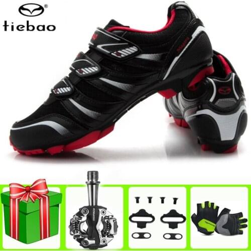 Tiebao Cycling Shoes Men Sneaker Breathable Non-Slip Professional Self-Locking Bike Racing Shoes MTB Bicycle Sapatos de ciclismo