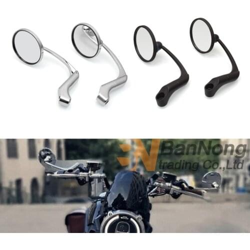 Motorcycle Retro Rear View Mirrors For Harley 883 Triumph Piaggio VESPA GTS 300 Benelli Leoncino 500 CB400ss CB1300 bobber