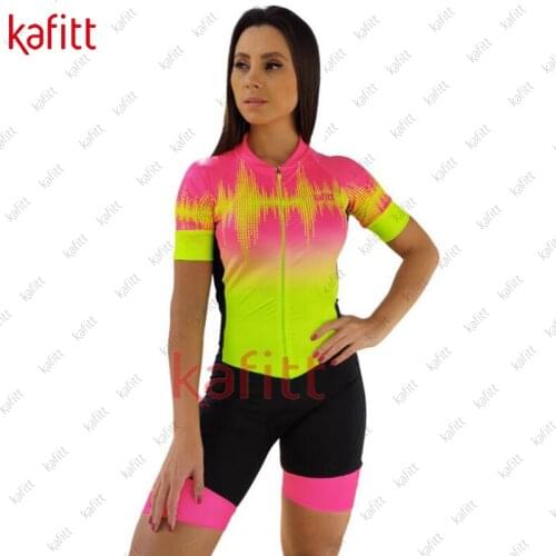 Kafitt cycling mountain bike ropa mujer monkey cycling jersey womens jumpsuit 2021 summer cycling jersey ladies sweatshirt set