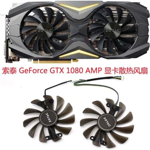 New for ZOTAC GeForce GTX1080 AMP Edition Graphics Video Card Cooling fan 1Set