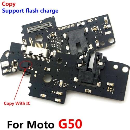 10Pcs/Lot，USB Charging Port Mic Microphone Dock Connector Board Flex Cable Repair Parts For Moto G9 Power