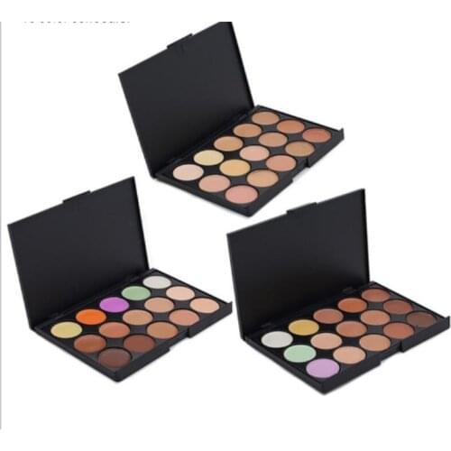 15 Color Camouflage Facial Concealer Palettes Neutral Contour Cream Makeup set Cosmetic 50pcs