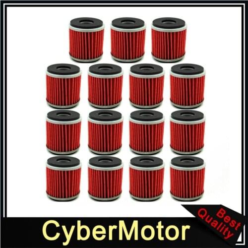 15x Fuel Oil Filter For Yamaha ATV Quad 4 Wheeler Dirt Motor Bike Raptor 250 YFZ450 WR250