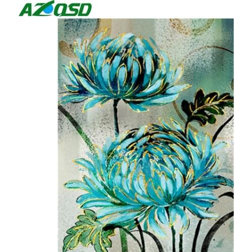 AZQSD Diamond Art Embroidery Daisy Mosaic Needlework Full Square Rhinestones Diamond Painting Flower Cross Stitch Home Decor