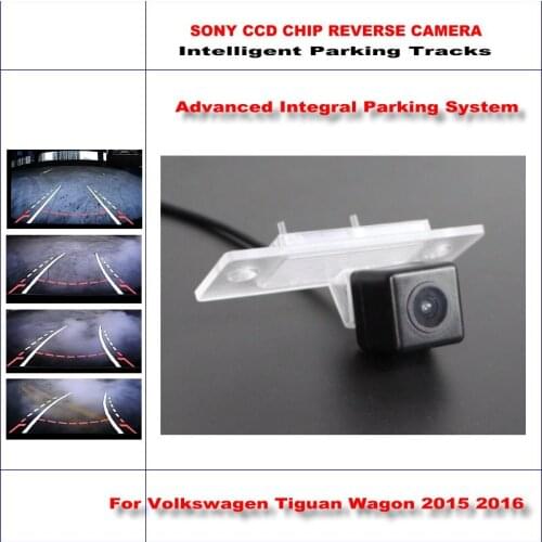 Car Back Camera For Volkswagen Tiguan Wagon 2015 2016 Rear View Parking Dynamic Guidance Tragectory CAM