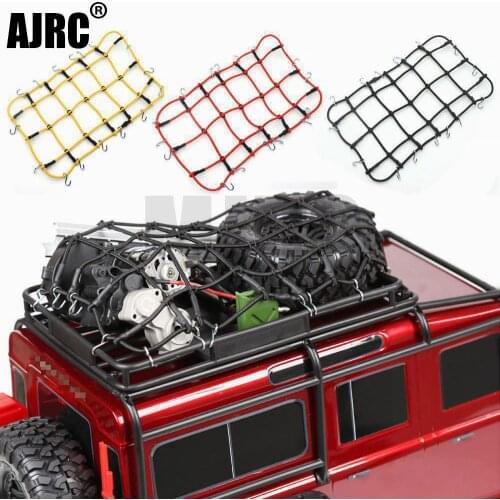 AJRC RC Car Accessories 6 Colors Elastic Luggage Net for 1/10 RC Crawler SCX10 90046 Tamiya CC01 D90 Traxxas TRX-4 TRX4 Defender