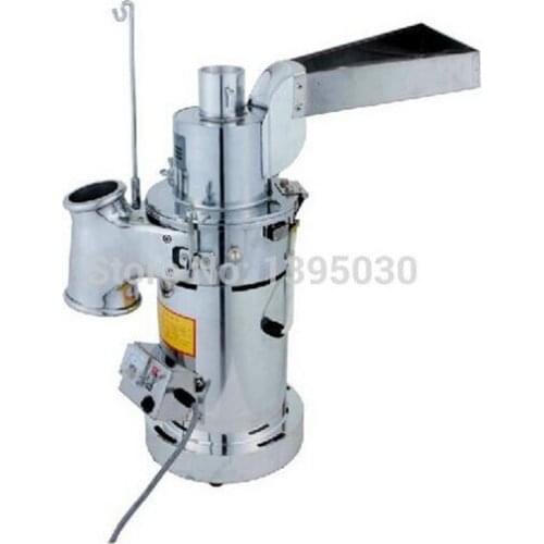 DF-20 Automatic Table-type Continuous Feeding Herb Hammer Grinder Pulverizer / herbs grinding machine 20kg/hour 110/220V