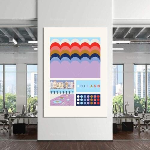 Dutch printable wall art, Dutch city art printable, Dutch art decoration wall home room unique gift poster