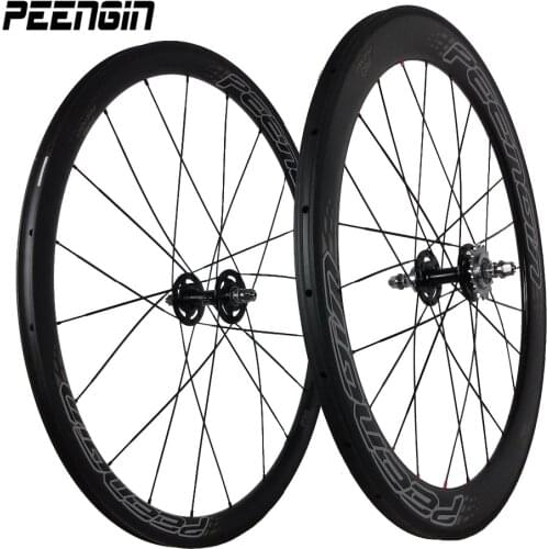 Hot saling carbon aero wheel cover 700C Track Bike Wheels 38x25mm Front 60mm Rear mixed Carbon Clincher Track Bike Fixed Gear