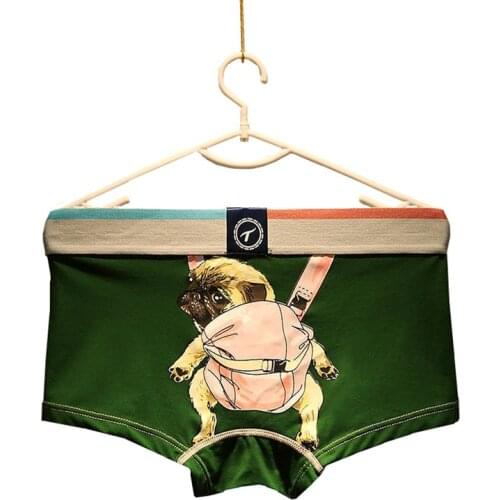 Modal Underwear Men Soft Breathable Mens Boxer U Convex Underpants Man Comfortable Floral Boxers Male Underwear Shorts