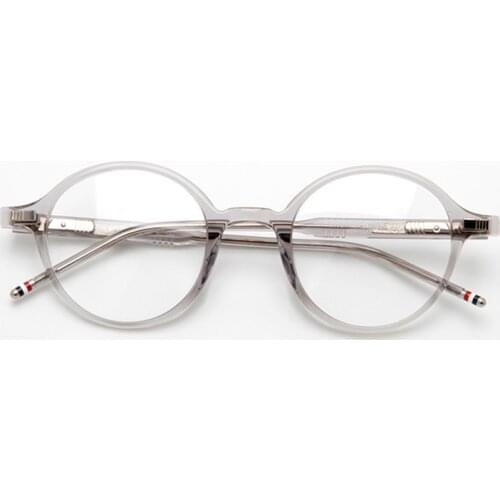Thom Brand Retro gray Frame Optical Prescription Glasses Frame Men Women Acetate Eyeglasses with Original Box