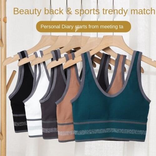 New Womens Underwear Tube Tops Sexy Solid Color Top Fashion Push Up Comfort Brassiere Womens Sports Tank Up Female Lingerie