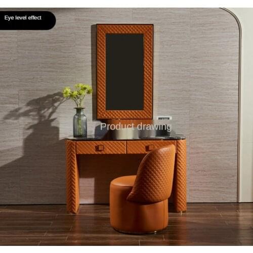 2020 New Style Marble Dressing Table set Net Red Ins Creative Fashion Light Included Makeup Table with Drawer