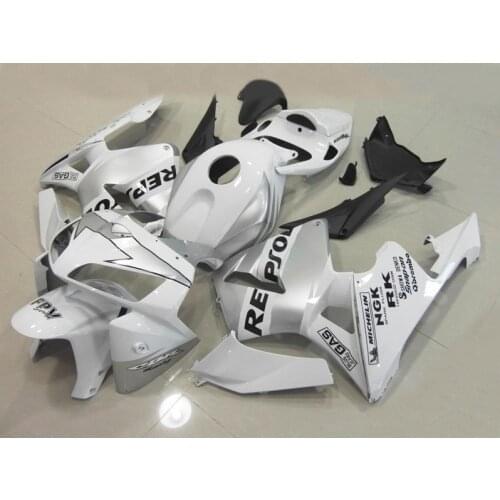 Injection Motorocycle Fairing for CBR600RR 05 06 CBR 600 RR F5 2005 2006 CBR 600RR REPSOL white black Fairings set for Honda-Hey