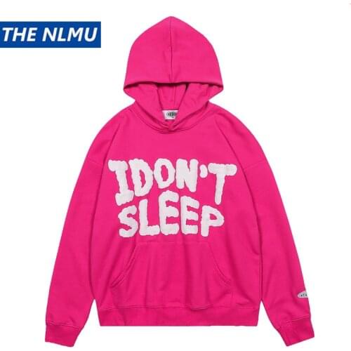 2021Autumn Letter Printing Hoodies Sweatshirt Men Hip Hop Pullover Hoodie Streetwear Casual Cotton Tops Oversize WE145