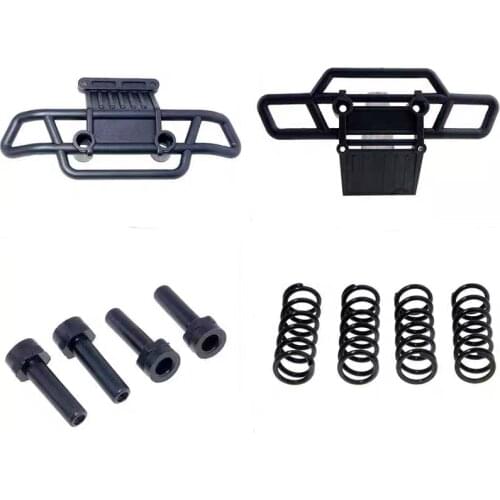 Plastic Front Bumper 08002 08003 Bumper Springs 08032 Bumper Post 08028 Anti-crash Protector for 1/10 HSP RC Car Toy