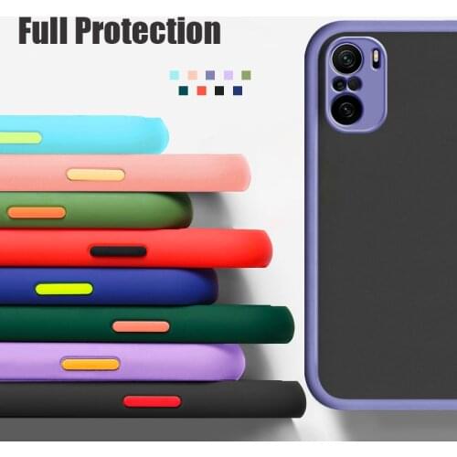 Skin Feel Translucent Case For Redmi Note 10 Pro Max 10S 9 Pro Case For Xiaomi Poco F3 X3 NFC Pro 11 Ultra 10T Bumper Back Cover