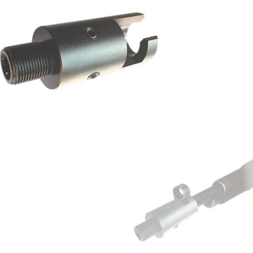 Barrel End Threaded Adapter For Mosin Nagant 91/30 for M14x1 RH Threaded Accessory (Matte Black)