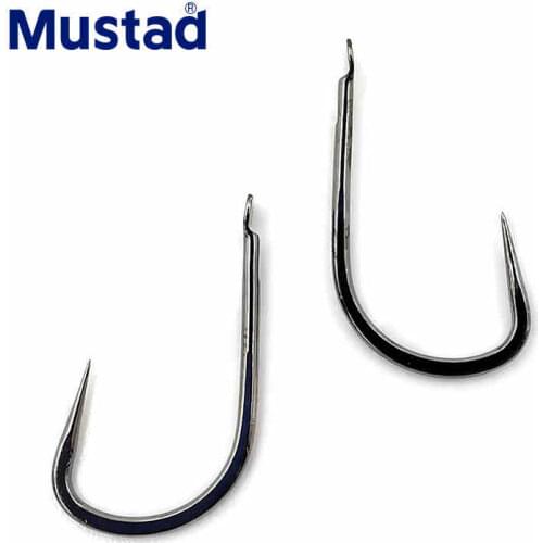 Mustad No-barb 11118 Fishing Hooks Barbless Hooks Carp Tilapia Catfish Pesca Anzol Stream River Freshwater Hooks 5packs/lot