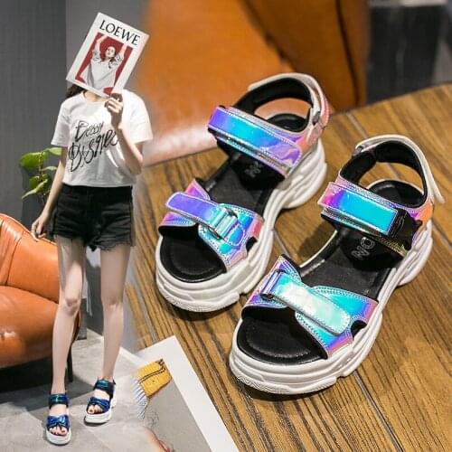Peep Toe Beach Ladies Shoes Comfortable Wedges Shoes for Women Sandals Outdoor Rubber Platform Shoes Summer Shoes Woman 35-40