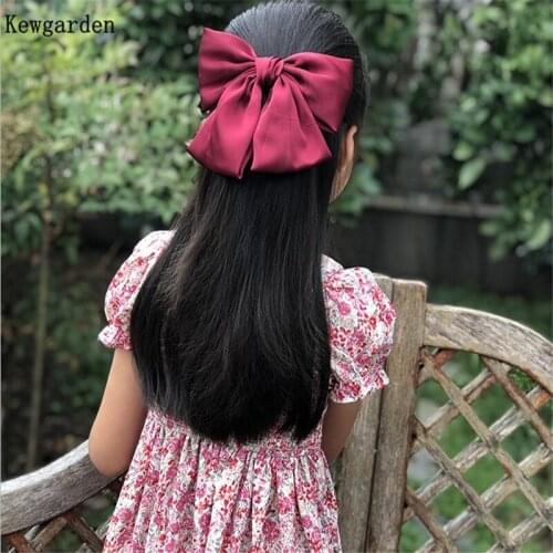 Kewgarden Silk Satin Ribbon Bow 8CM DIY Hairbow Corsage Crafts Sewing Accessories Handmade Cloth Tape 20 Yards