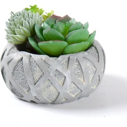 Flower Pot Concrete Silicone Mold Ashtray Cement Molds DIY Succulent Plants Mould