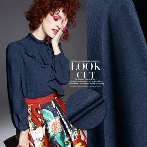 Blue heavy fold fashion linen fabric comfort sand washed natural linen fabric wholesale natural linen cloth