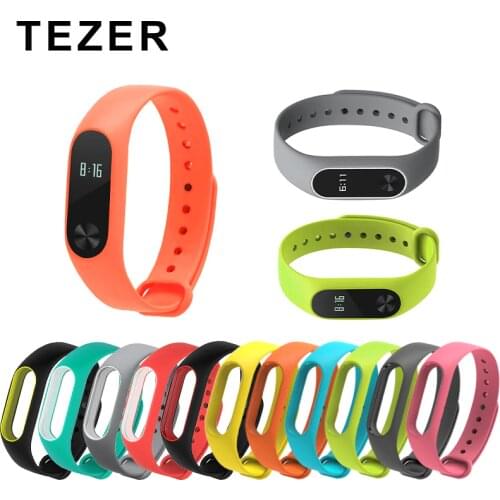 For Xiaomi Mi Band 2 Strap Replacing Smart Bracelet Accessories two-color mi band 2 Bracelet Strap Mi 2 Silicone Strap wristband